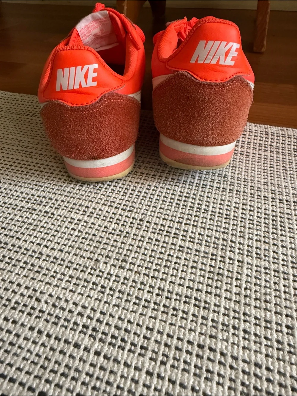 Nike Cortez Women’s Red/Orange and White Low-Top Sneakers
